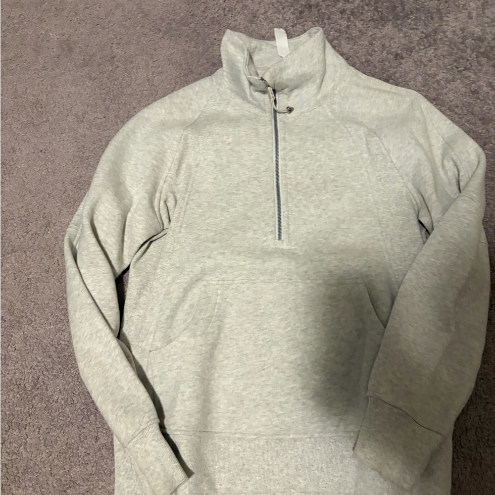 lululemon Light Gray Quarter-Zip Pullover